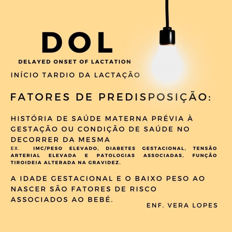 DOL (Delayed Onset Lactation) ou início tardio da lactação 4 4