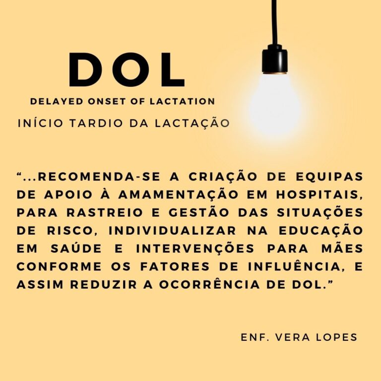 DOL (Delayed Onset Lactation) ou início tardio da lactação 5 5